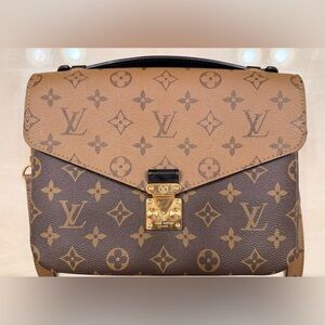 Louis Vuitton Tan and Brown Pochette Métis